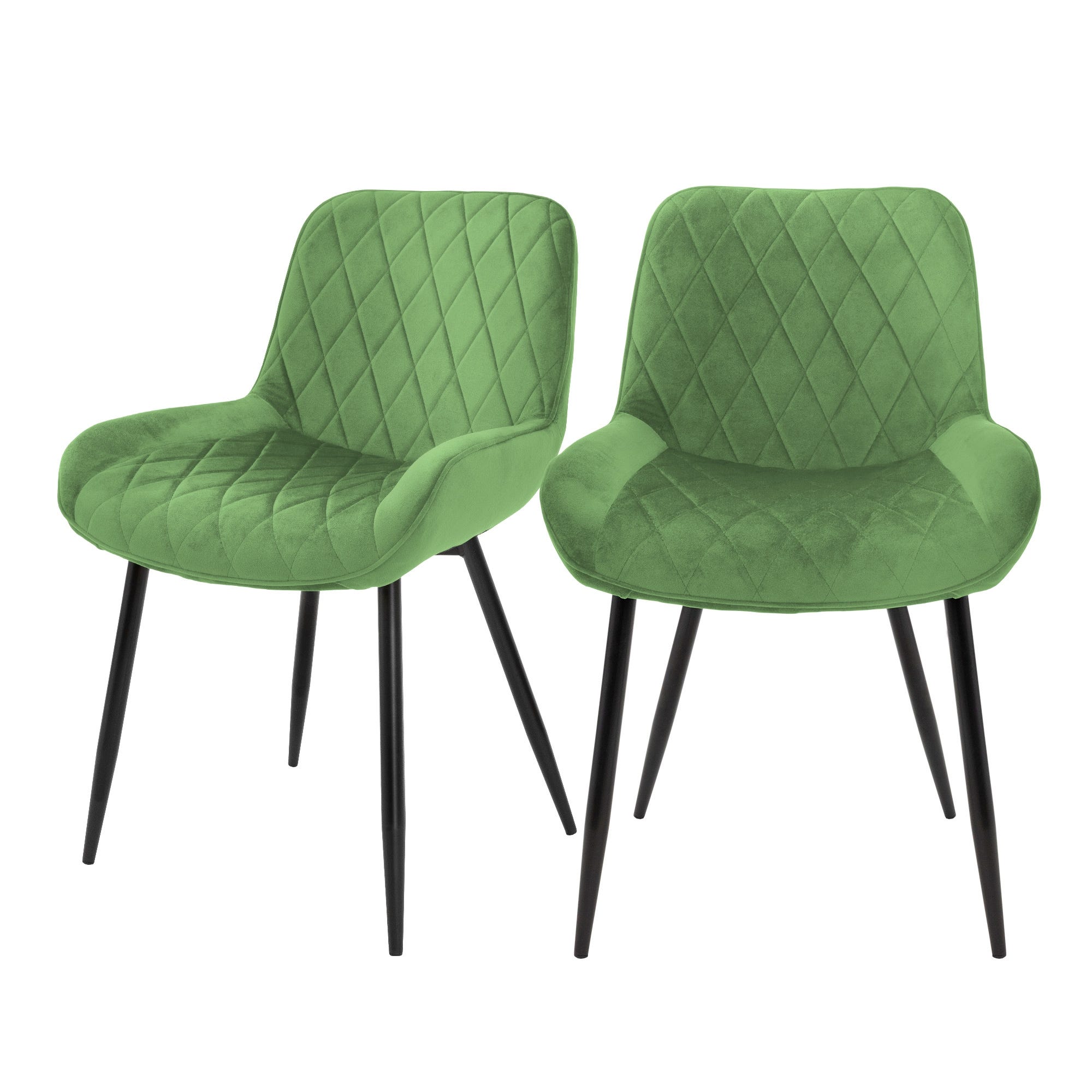 ML-Design Set 2 Sedie per Sala da Pranzo in Velluto Verde Salvia ML-Design Set 2 Sedie per Sala da Pranzo in Velluto Verde Salvia