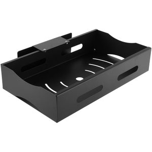 Panier Coulissant Sous évier - Organiseur De Cuisine 40x26x43 Cm - Noir - Acier Carbone, Hauteur Réglable