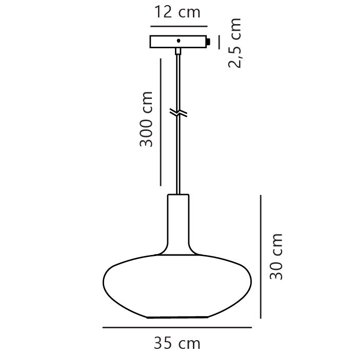 Czarno-biała wisząca lampa sufitowa z kulą z opalowego szkła ø35 cm ALTON Nordlux - 5