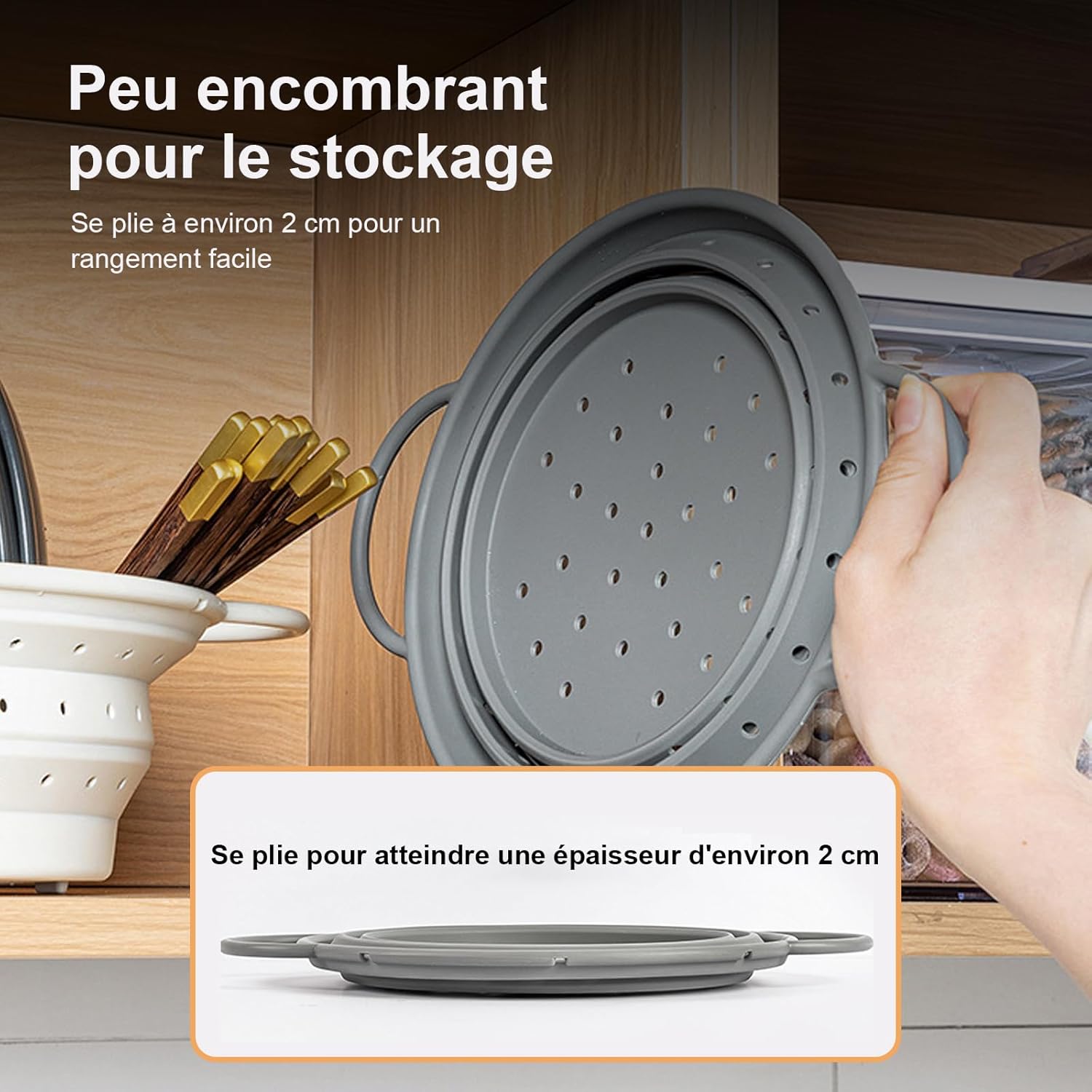 Passoire Egouttoir Rond En Silicone Pliable Rétractable- Rose - Prix en Algérie | Jumia