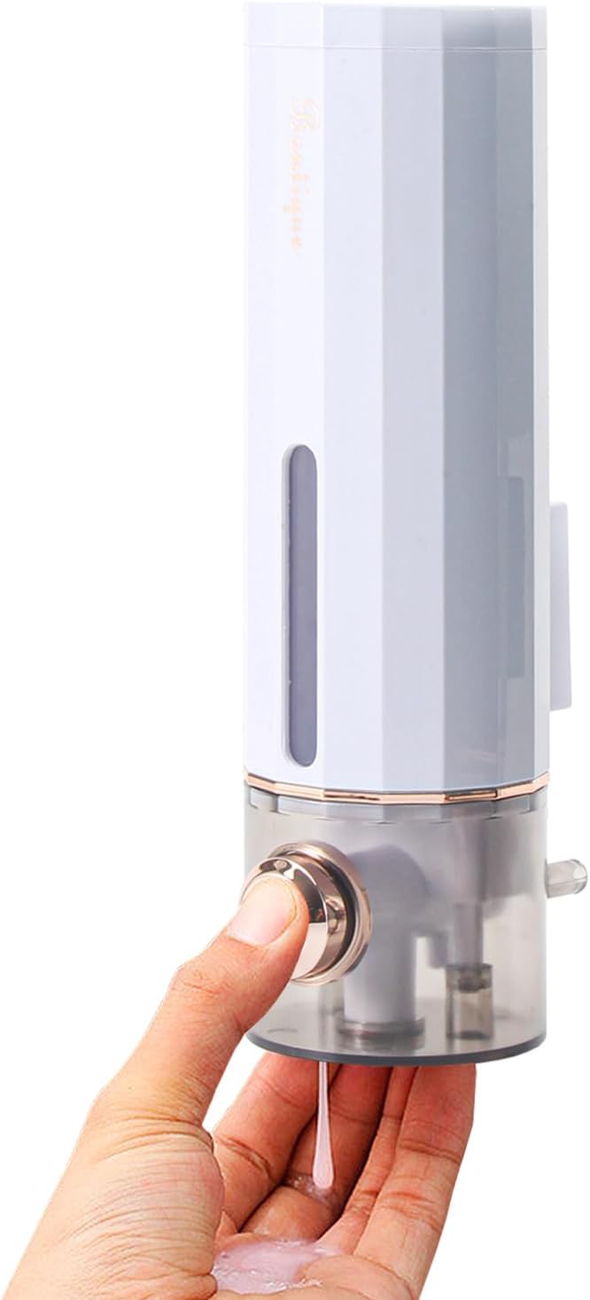 Dispenser Parete Per Shampoo E Balsamo - 3 Bottiglie Ricaricabili Con Etichette Impermeabili - Foto 2