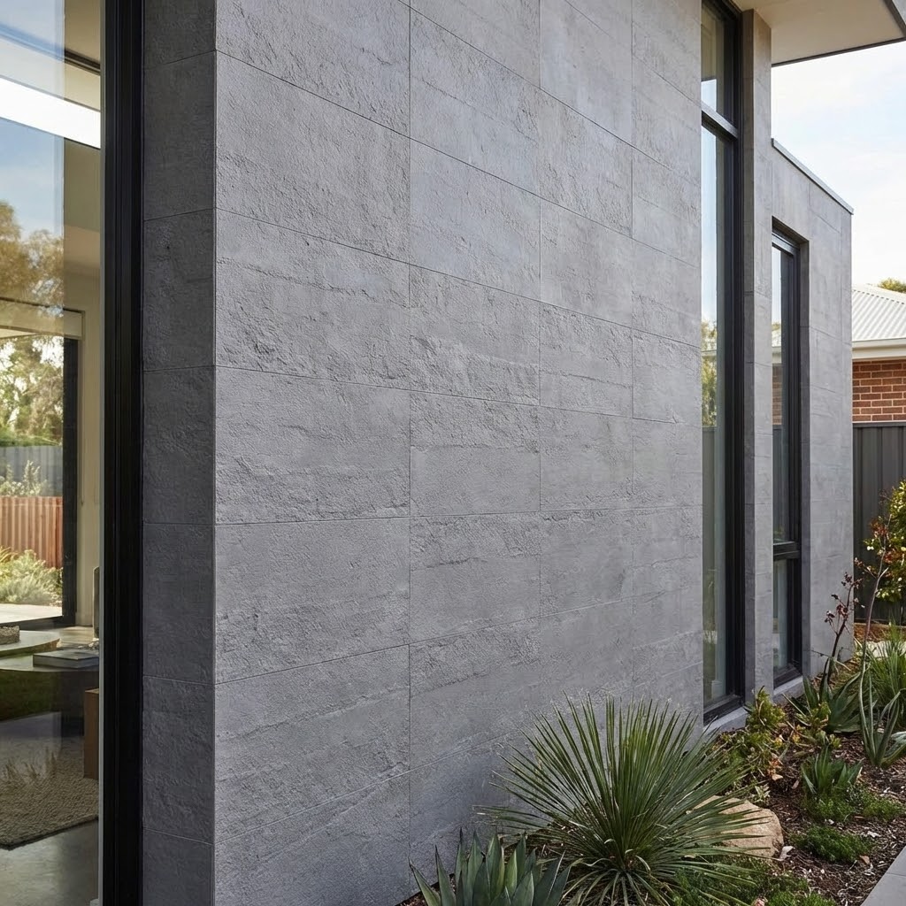 Panel mural de piedra natural flexible, efecto HORMIGÓN, 60x120, 10 pzas (7,2 m2) - 2