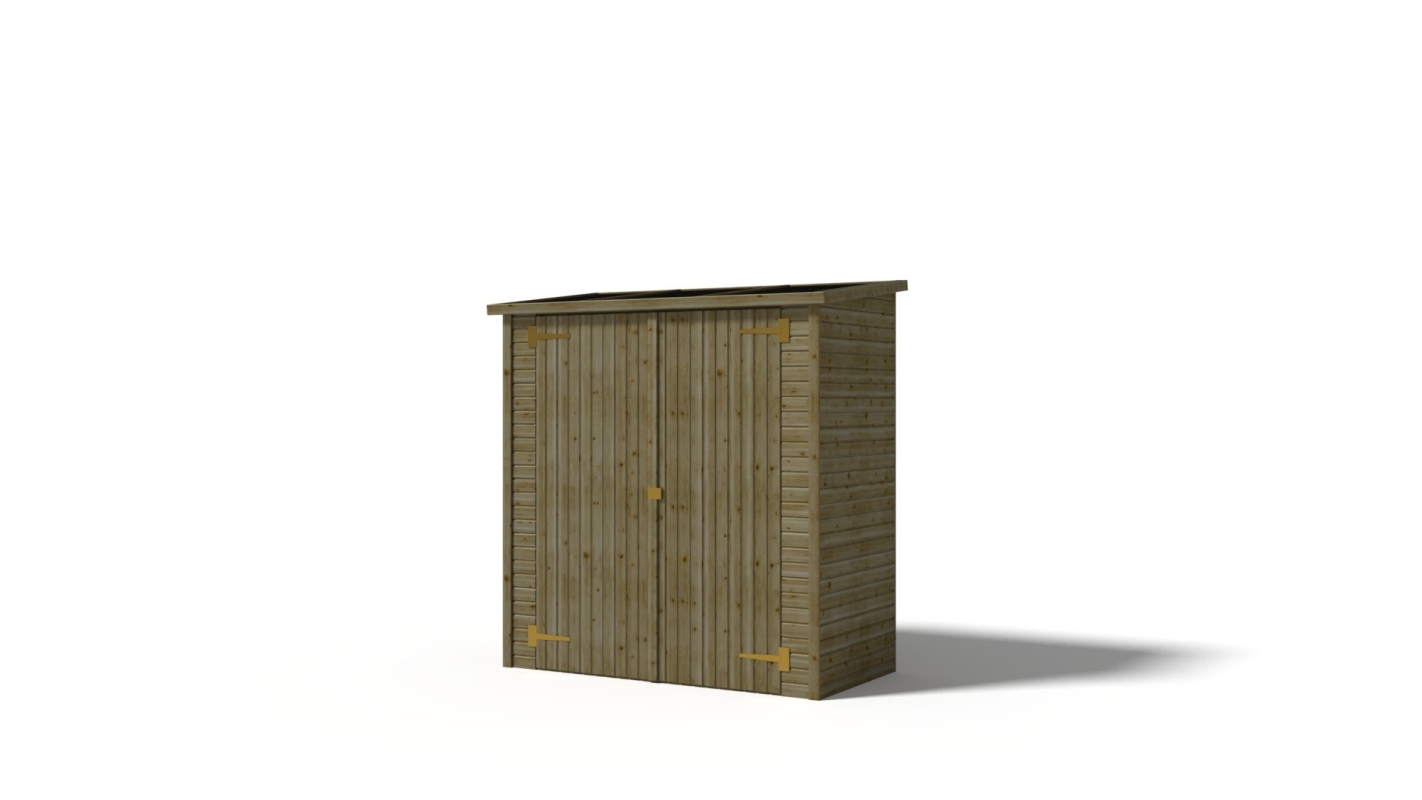 Szafa ogrodowa narzędziowa ALTANKA 1,66x0,82 m H.1,86, drewniana, DOM85, 1szt.