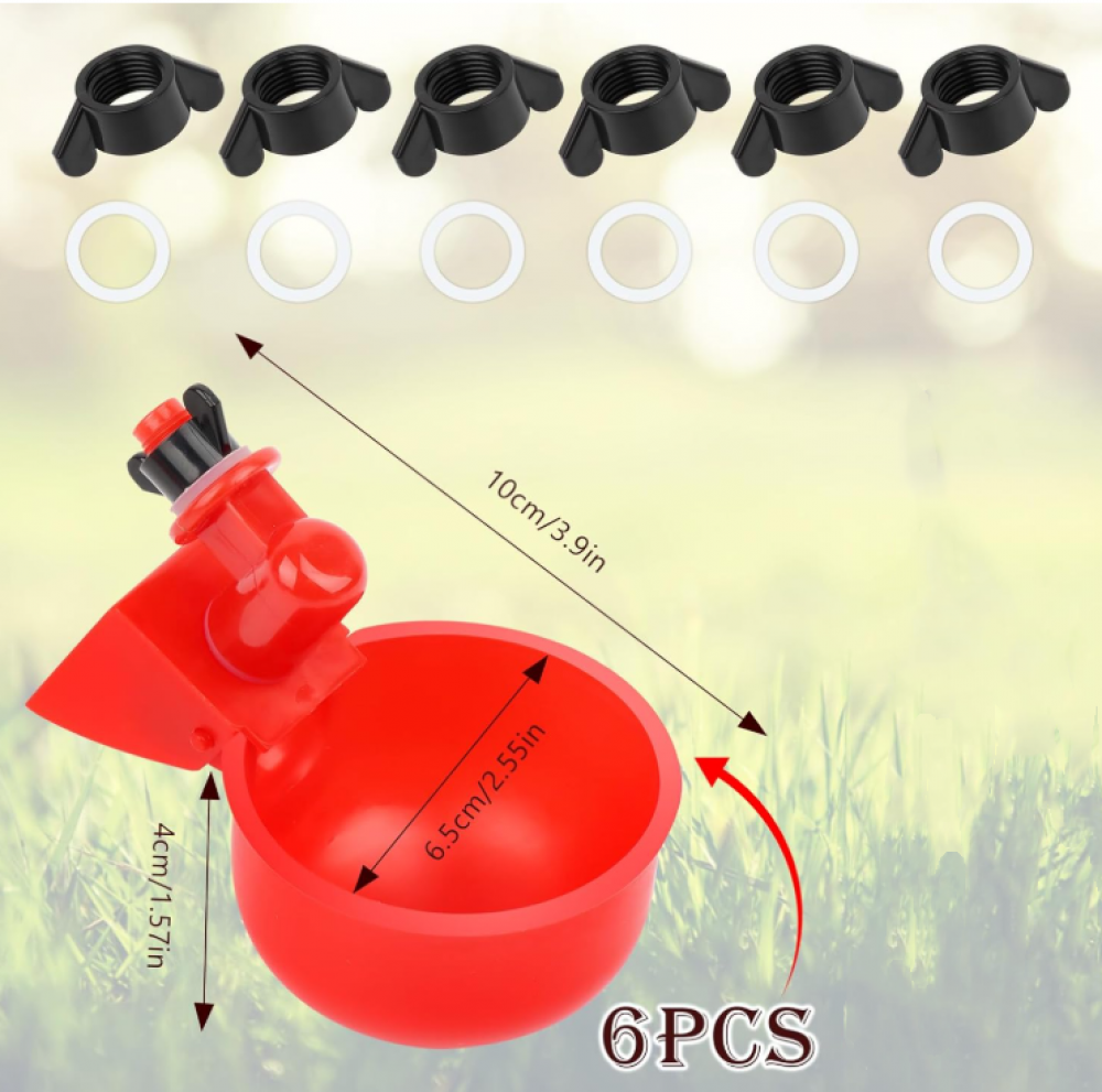 Abreuvoir automatique pour poules, kit avec foret de 9 mm, mangeoire pour poules, canards, oies, dindes, pigeons et autres volailles - 3