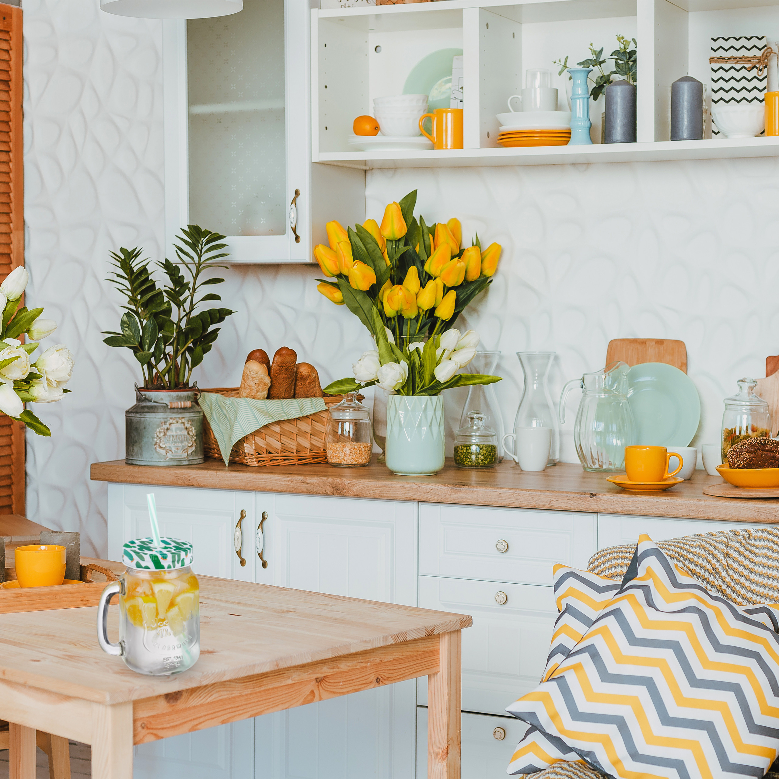 Relaxdays Set 8 Tazze, con Coperchio e Cannuccia, Design Cactus, Tè Freddo, Bevande, Limonate, Party, 500 ml, Colorato - 5