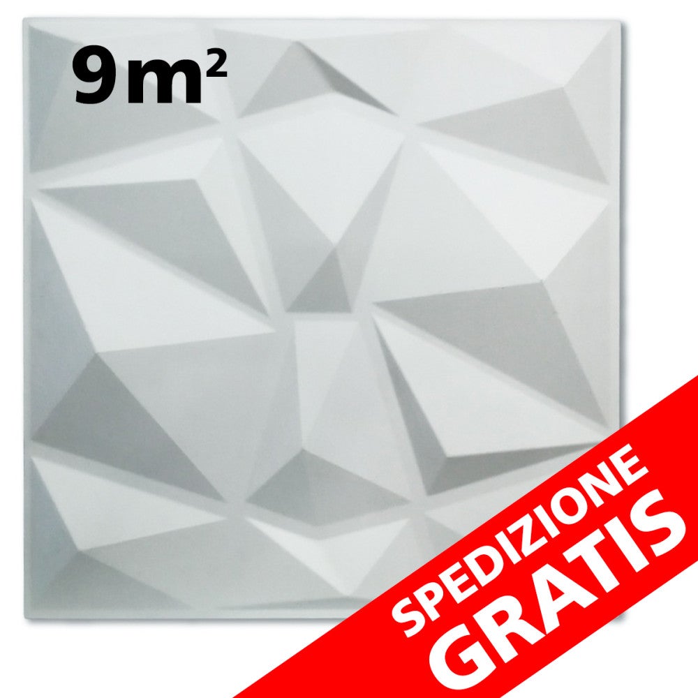 DIAMOND-BIT 9MQ - Panele z włókna bambusowego 100% naturalne - ZESTAW 9 metrów kwadratowych - 36 paneli 50x50 cm.