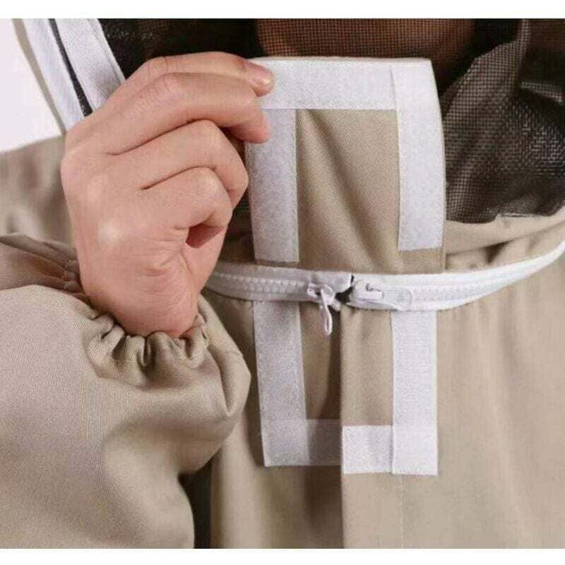 Tenue d'apiculture - Vêtement d'apiculture Taille XXL - Protection complète du corps - Gants pour débutants Taille XL - abricot - 4