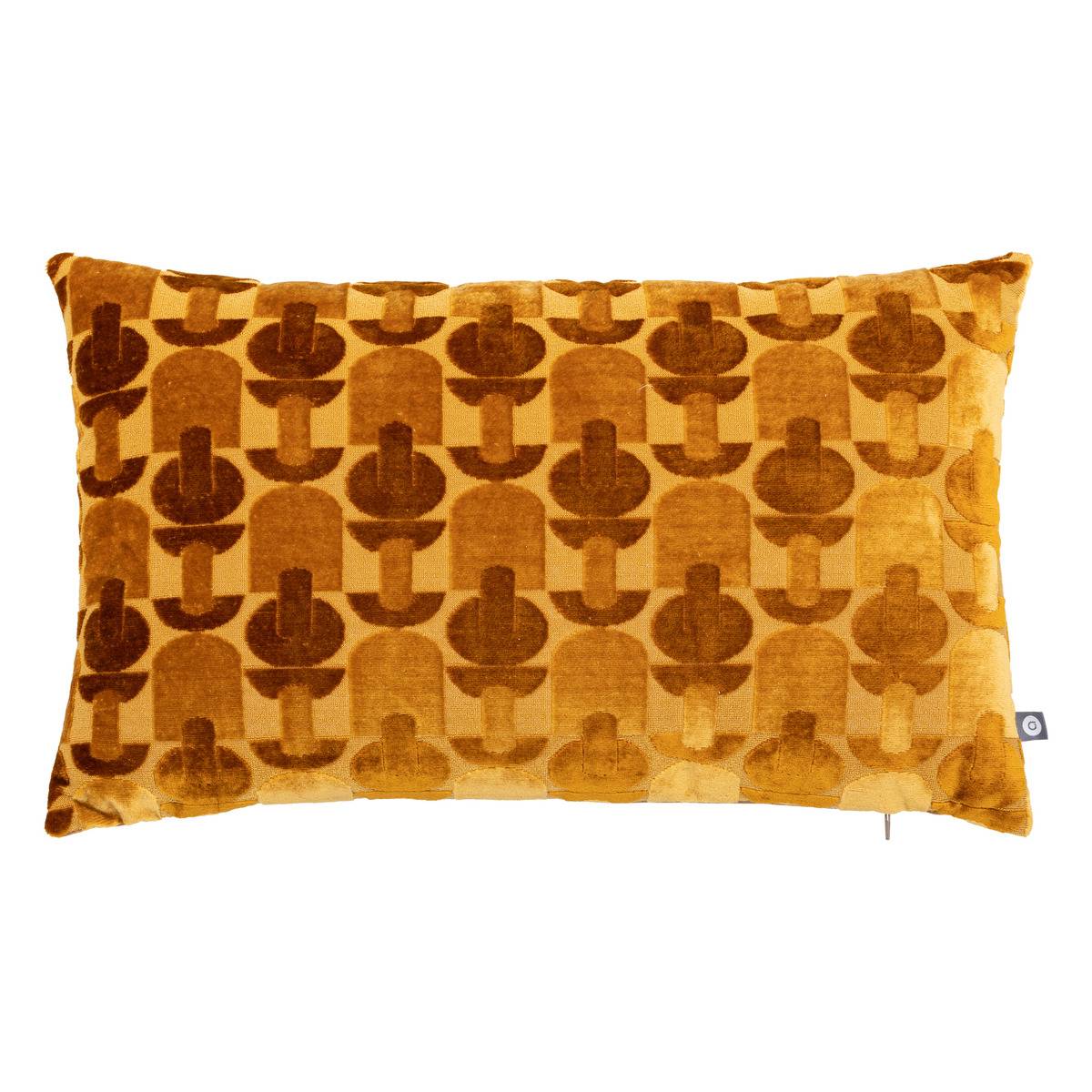Cuscino Lungo In Velluto Ricamato Feel Atmospera - 25x58 Cm - Eleganza Per Divano E Letto - 3