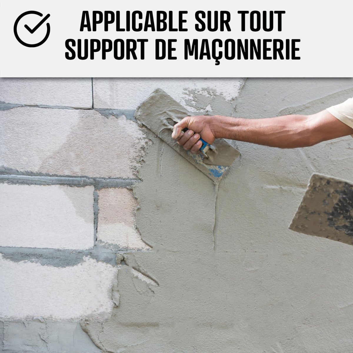 Intonaco idrorepellente per interni: cantine, seminterrati, garage - ARCACIM BASEMENT - 25 kg Bianco - ARCANE INDUSTRIES - 3