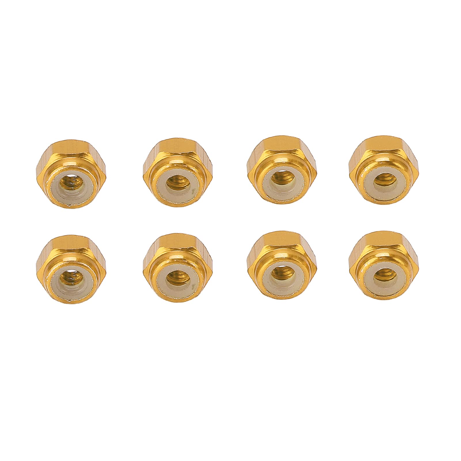 Lot De 8 écrous Autobloquants M2 Pour Voiture RC 1/24 Axial SCX24 - Alliage Aluminium, Doublure Nylon, Rouge - 7