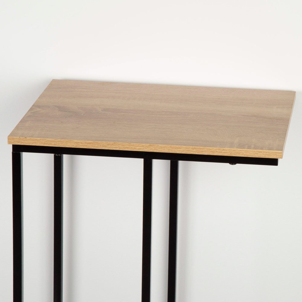 Max Home Table d'appoint en bois en forme de C 40x30x66 cm - 3