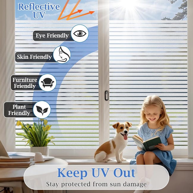 Pellicola per vetri smerigliata opaca per porta in vetro, senza colla, anti-UV, autoadesiva, per casa, bagno, ufficio, 30 x 400 cm | Leroy Merlin Pellicola per vetri smerigliata opaca per porta in vetro, senza colla, anti-UV, autoadesiva, per casa, bagno, ufficio, 30 x 400 cm | Leroy Merlin