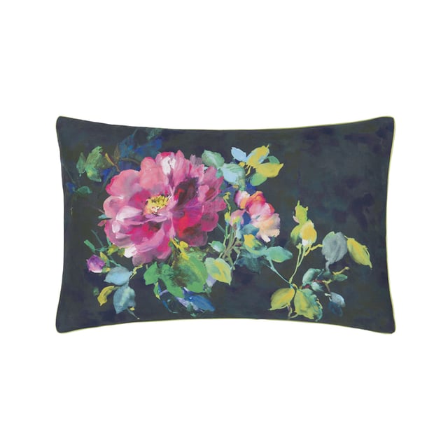 Taie d'oreiller imprimée en satin de coton, Gertrude