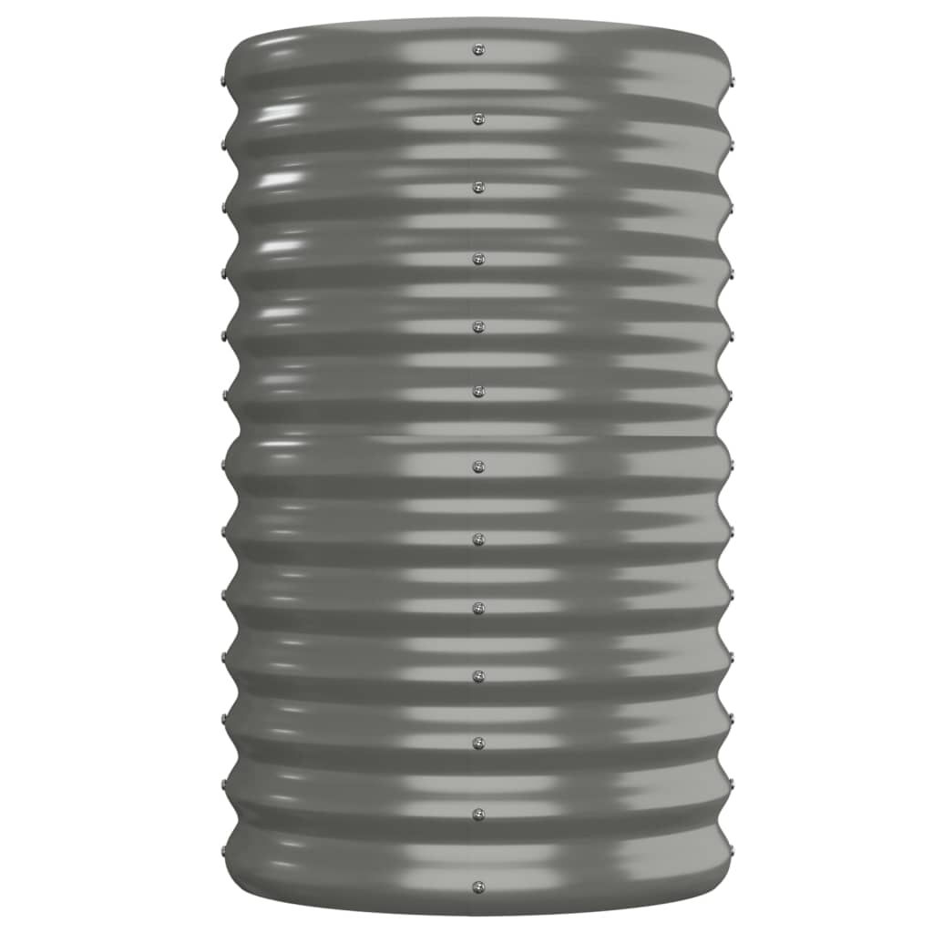 Maison Exclusive - Lit surélevé de jardin Acier galvanisé 152x40x68 cm gris - 4