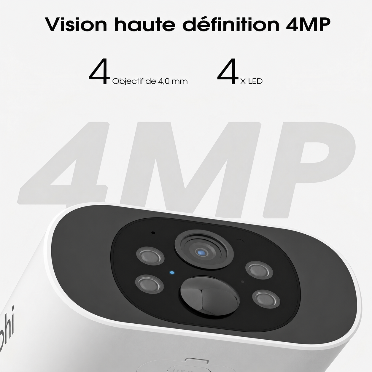 Lot de 2 caméras de surveillance sans fil d'extérieur, à énergie solaire, Wi-Fi double bande, vision nocturne couleur ZOOHI C3 - 2