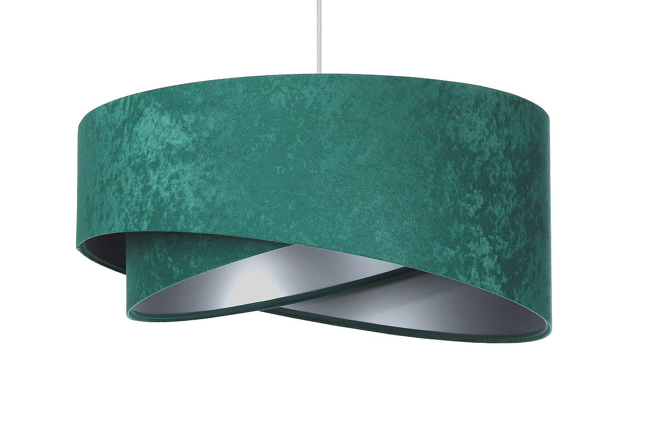 Lampa wisząca GEMSTONE zielona/srebrna