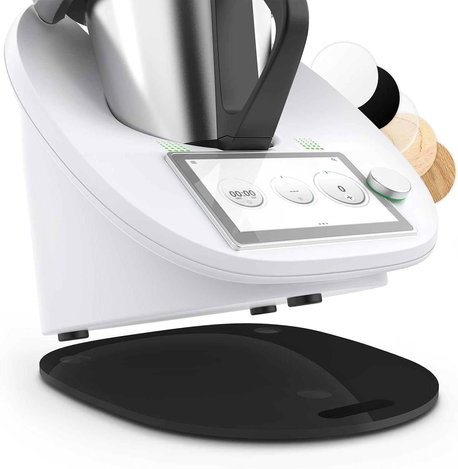 Planche Coulissante Pour Thermomix TM6 Et TM5 - En Bois, Antidérapante, Anti-vibration, Protège Le Plan De Travail - 5