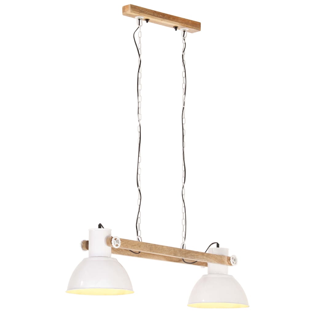 Lámpara Colgante Vintage 25 W Blanca Redonda 31 Cm E27 Vidaxl Con