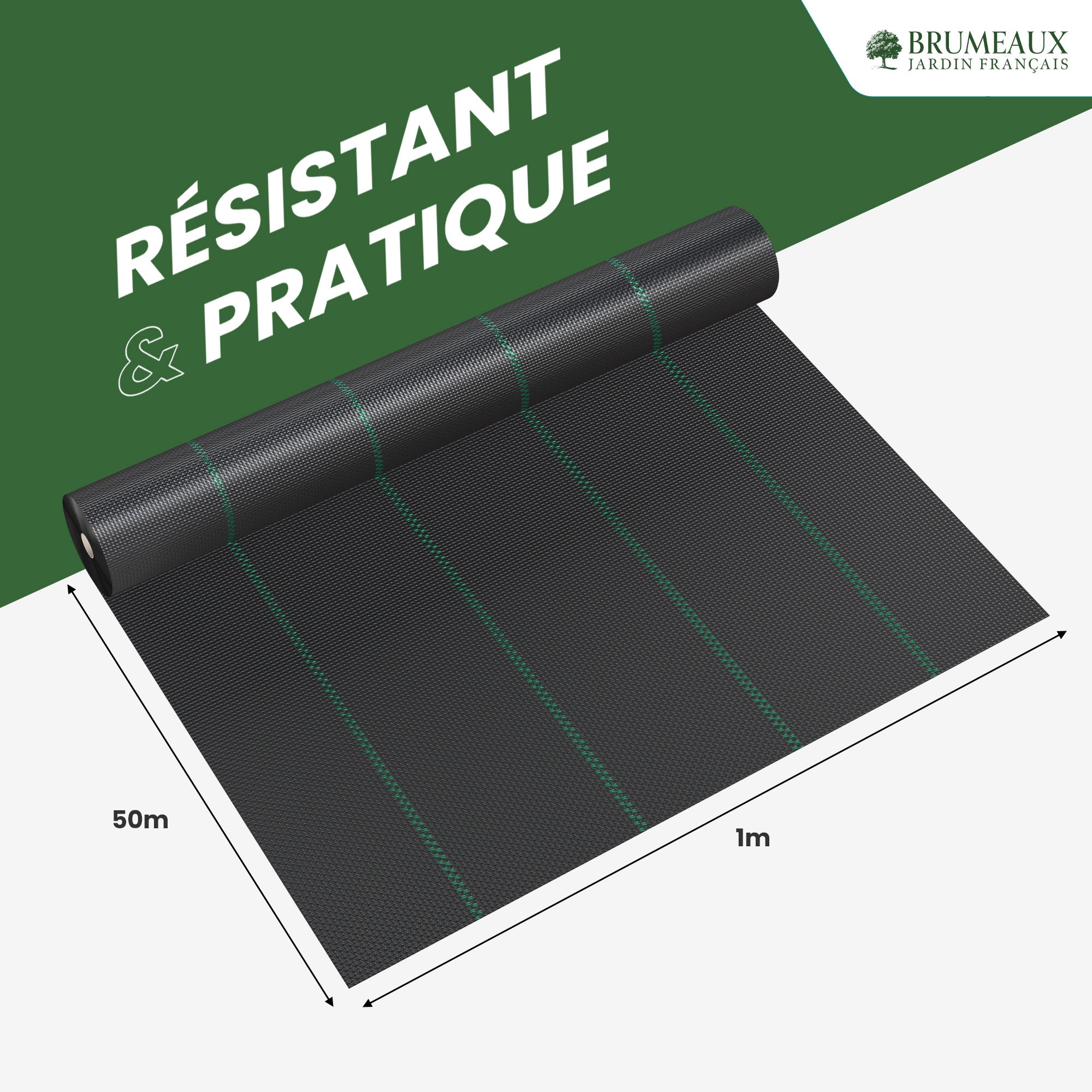 Toile de Paillage 1x50M 100g/m² - 4