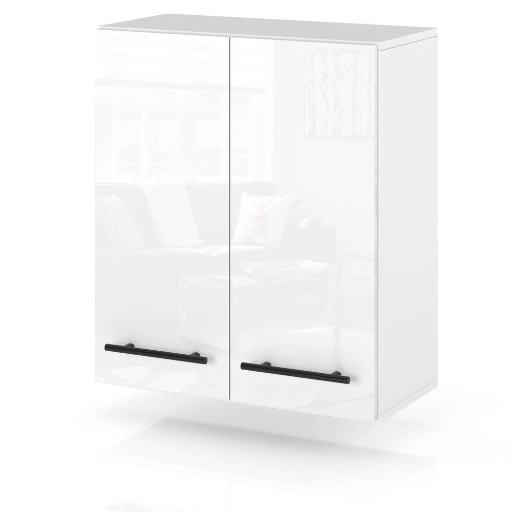 Szafka kuchenna wisząca modułowa nowoczesna 60cm spremium biały połysk