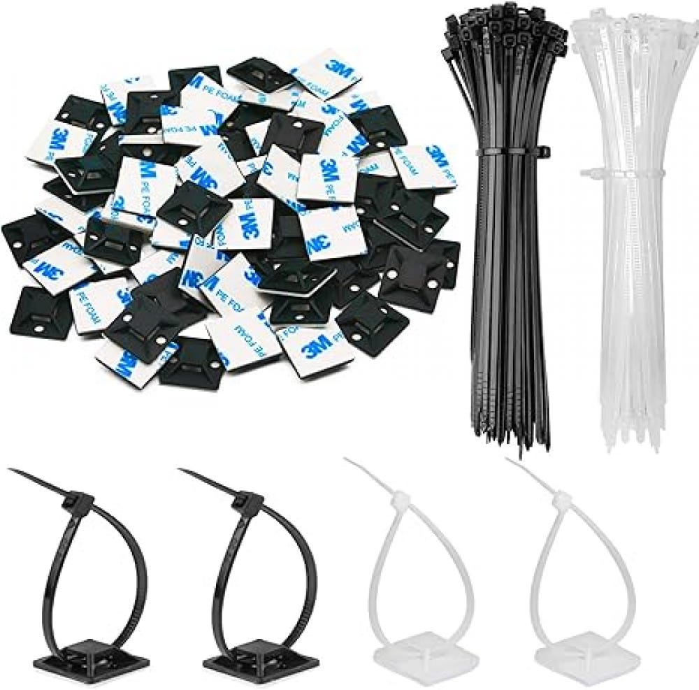Supporto Fascette Cavi Autoadesivo Basi per Fascette Nere 100 Staffa di Fissaggio Fascette Autoadesive, Supporto In Pe, Superficie di Colla 3m, Utilizzata per Legare e Fissare Fascette e Fili Supporto Fascette Cavi Autoadesivo Basi per Fascette Nere 100 Staffa di Fissaggio Fascette Autoadesive, Supporto In Pe, Superficie di Colla 3m, Utilizzata per Legare e Fissare Fascette e Fili