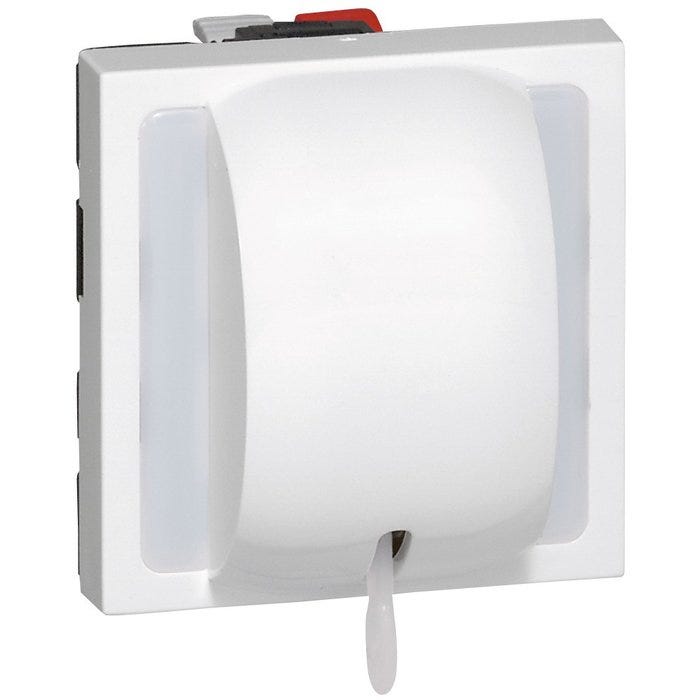 Interrupteur ou va-et-vient Mosaic Easy-Led 10A 2 modules - noir mat - particulier Interrupteur ou va-et-vient Mosaic Easy-Led 10A 2 modules - noir mat - particulier