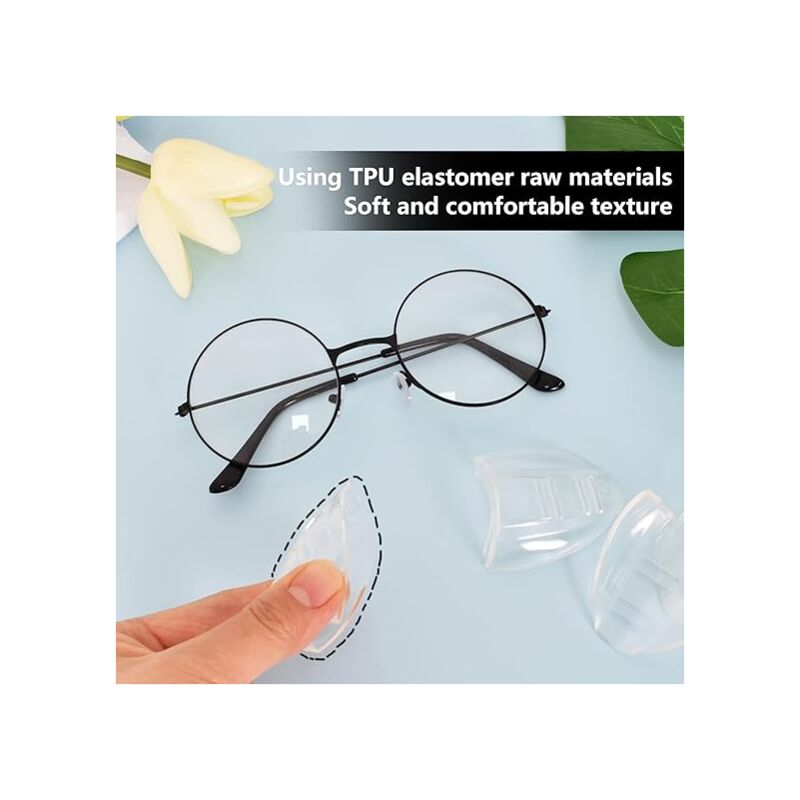 Protections latérales pour lunettes de sécurité, 3 paires, style contour d'oreille, adaptées aux lunettes de petite à moyenne taille. - 5