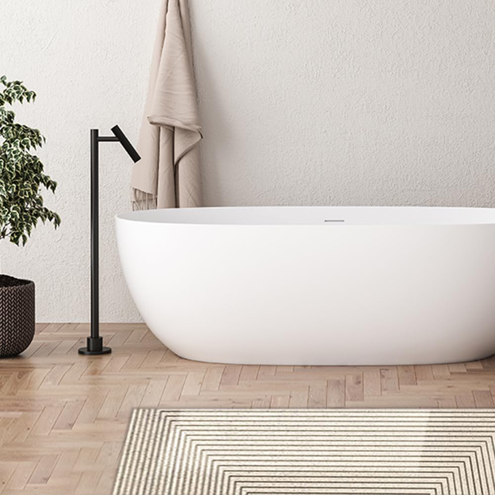 KAKET Alfombrilla antideslizante para ducha 40x60 cm, Alfombra para suelo de baño Suave y cómoda, con orificios de drenaje Apta para zonas húmedas - 7