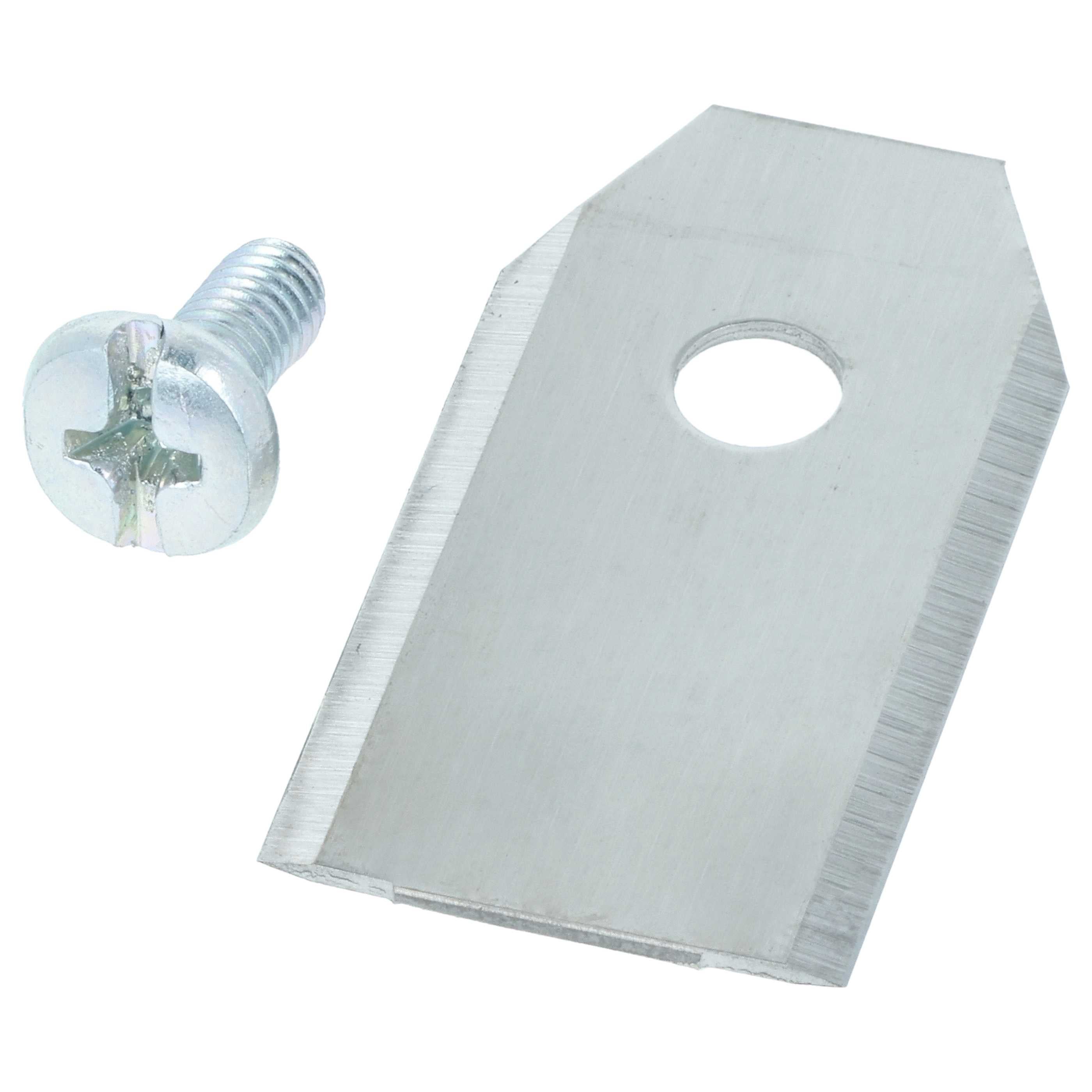 vhbw 30x Lames compatible avec Sunseeker Elite X3 RTK, Elite X3 Plus RTK, Elite X5 RTK tondeuse - Lames de rechange, argenté, acier - 3