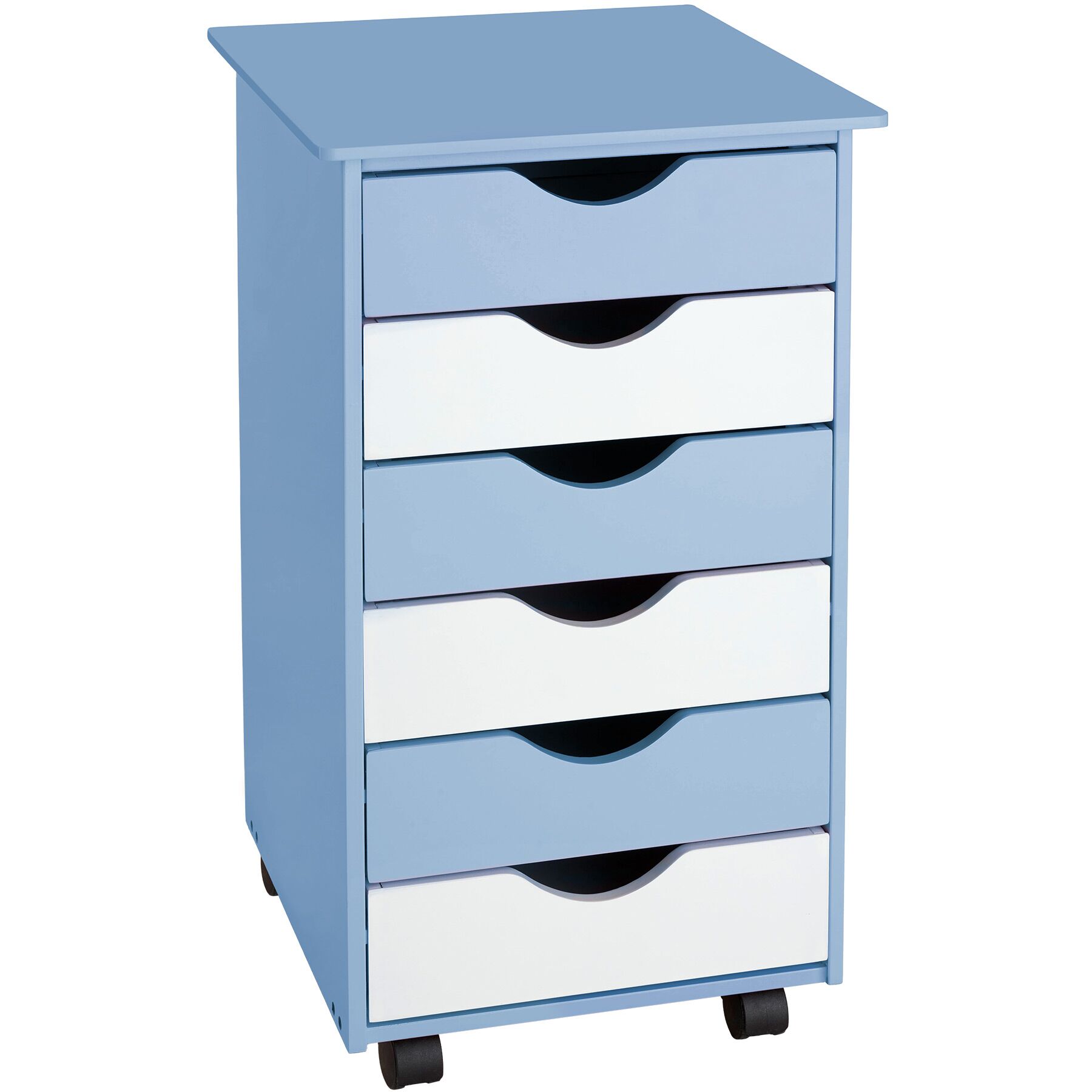 Caisson de bureau - TECTAKE - Desserte à roulettes PARVUS avec 2 tiroirs et 1 casier verrouillable 30 x 50 x 59,5 cm - Noir - Maison