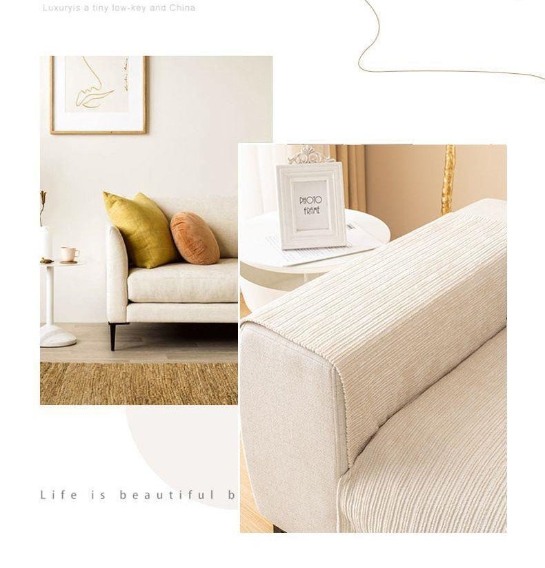 Cuscino antiscivolo per divano, cuscino di protezione per divano, antisporco, protezione antigraffio per gatti, beige, 70 x 150 cm - 6