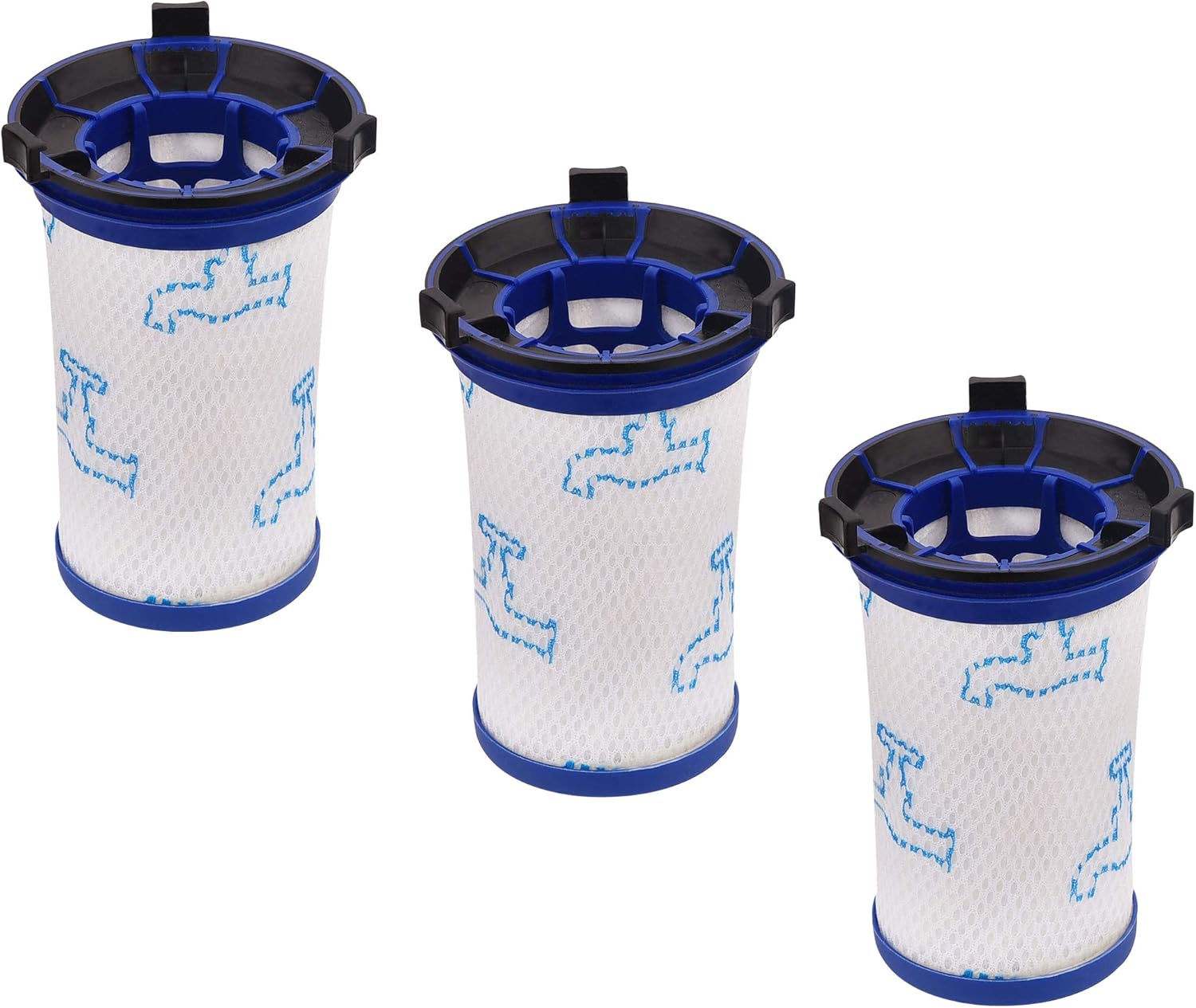 3 filtry zamienne do odkurzaczy Rowenta Air Force 360 RH9051WO RH9081WO i Tefal Air Force 360. Alternatywne akcesoria zamienne.