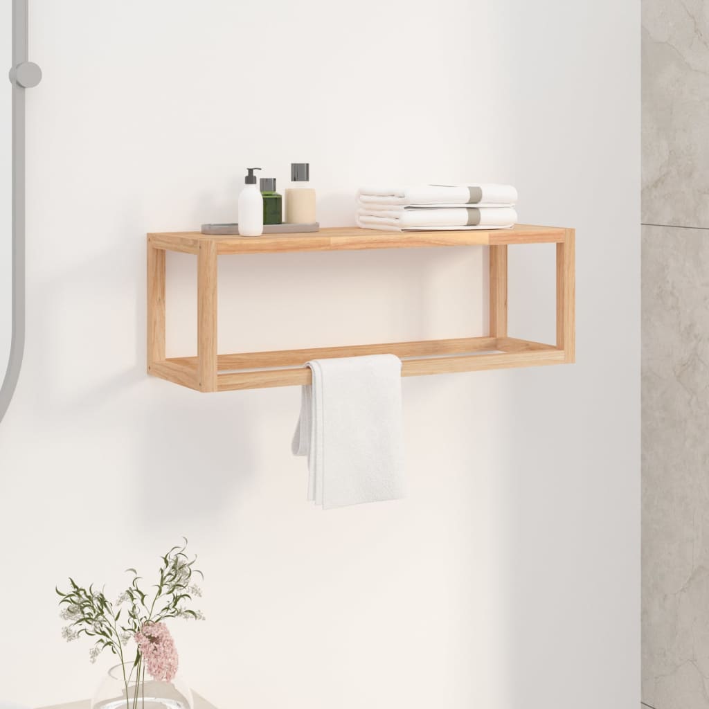 VidaXL Panier à linge 45x45x65 cm Bois massif de noyer 350353 - Maison