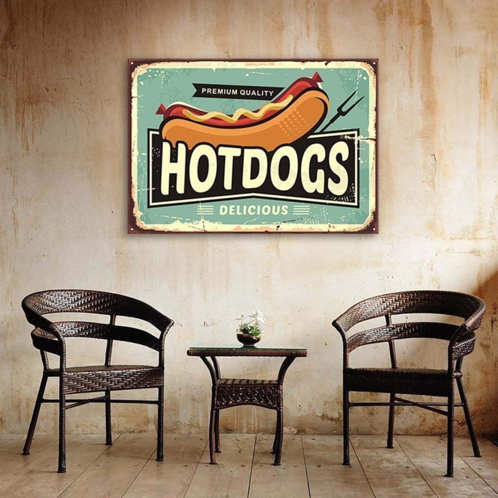 Tableau les hot-dogs - 60 x 40 cm - 3