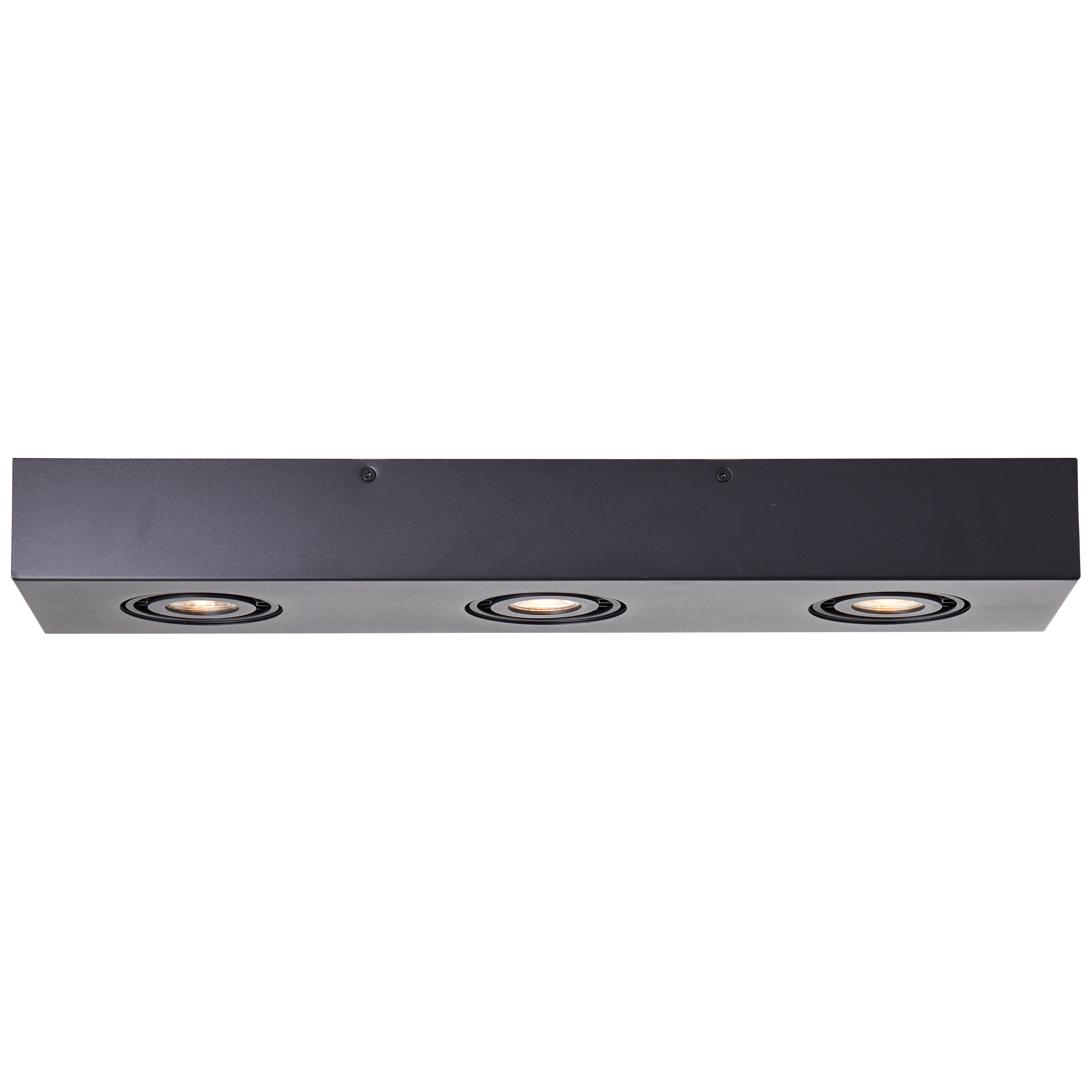 Brilliant Doro 3-płomienna lampa sufitowa LED, piaskowo-czarna, metal, 3x LED, GU10, 4,5 W, w tym reflektor LED (strumień świetlny: 345 lm, barwa świa