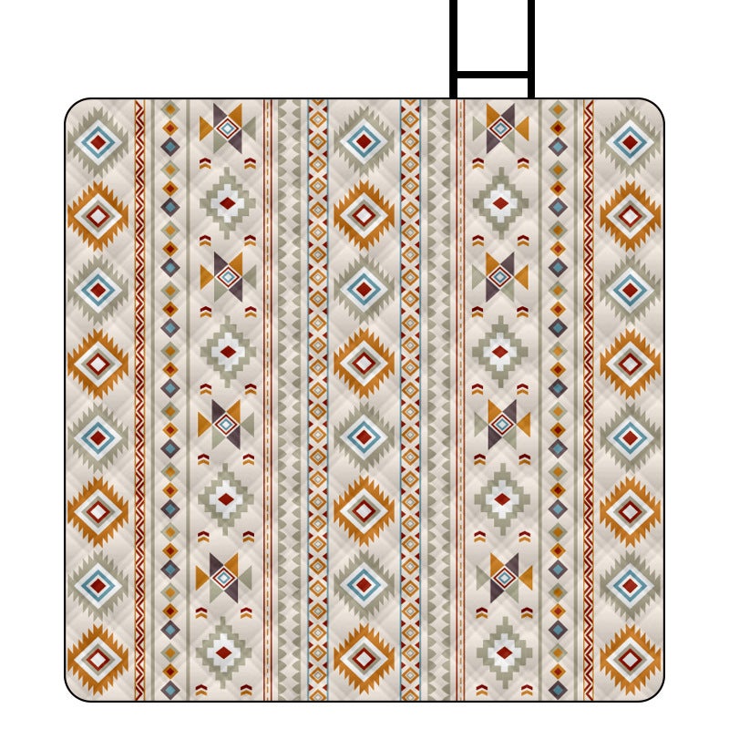 Estera de picnic de estilo étnico para acampar al aire libre, estera de picnic, 200*200 cm, estilo étnico huang ming