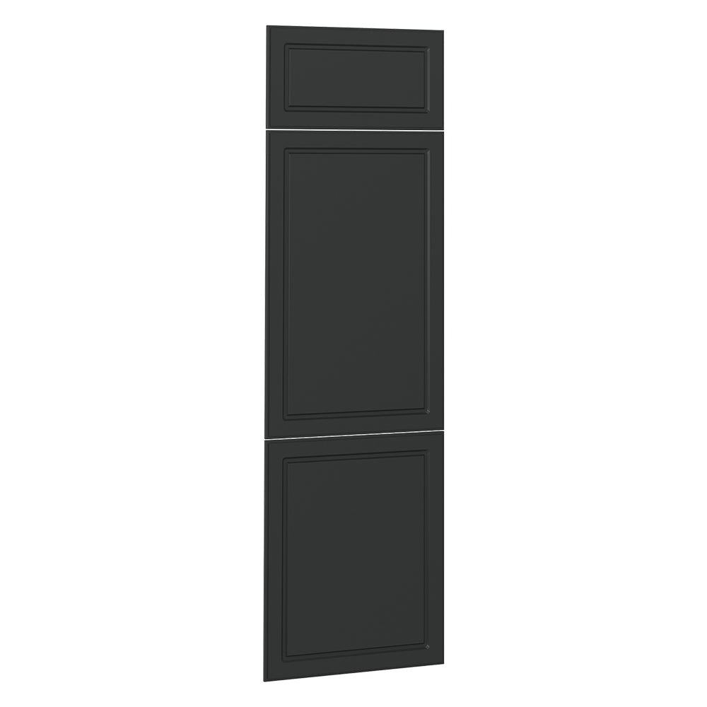 Vicco frente de cocina r-line, antracita casa de campo, 59.6 x 196 cm frente de mueble para mueble de integración de frigorífico