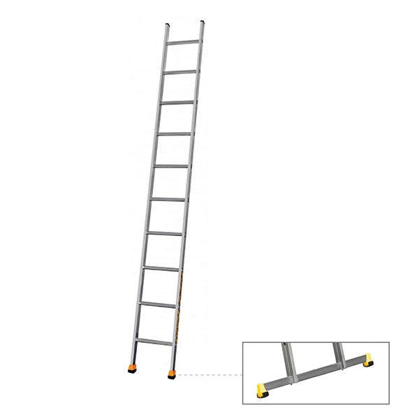 Echelle simple aluminium - 12 barreaux - 3.50m - 510112