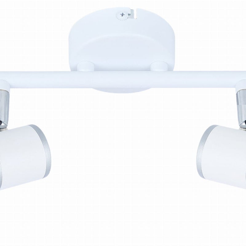 Reflektor sufitowy spot natynkowy Fido listwa biały chromowany 2xE14x40W wym: 35 x 8 cm metal Candellux