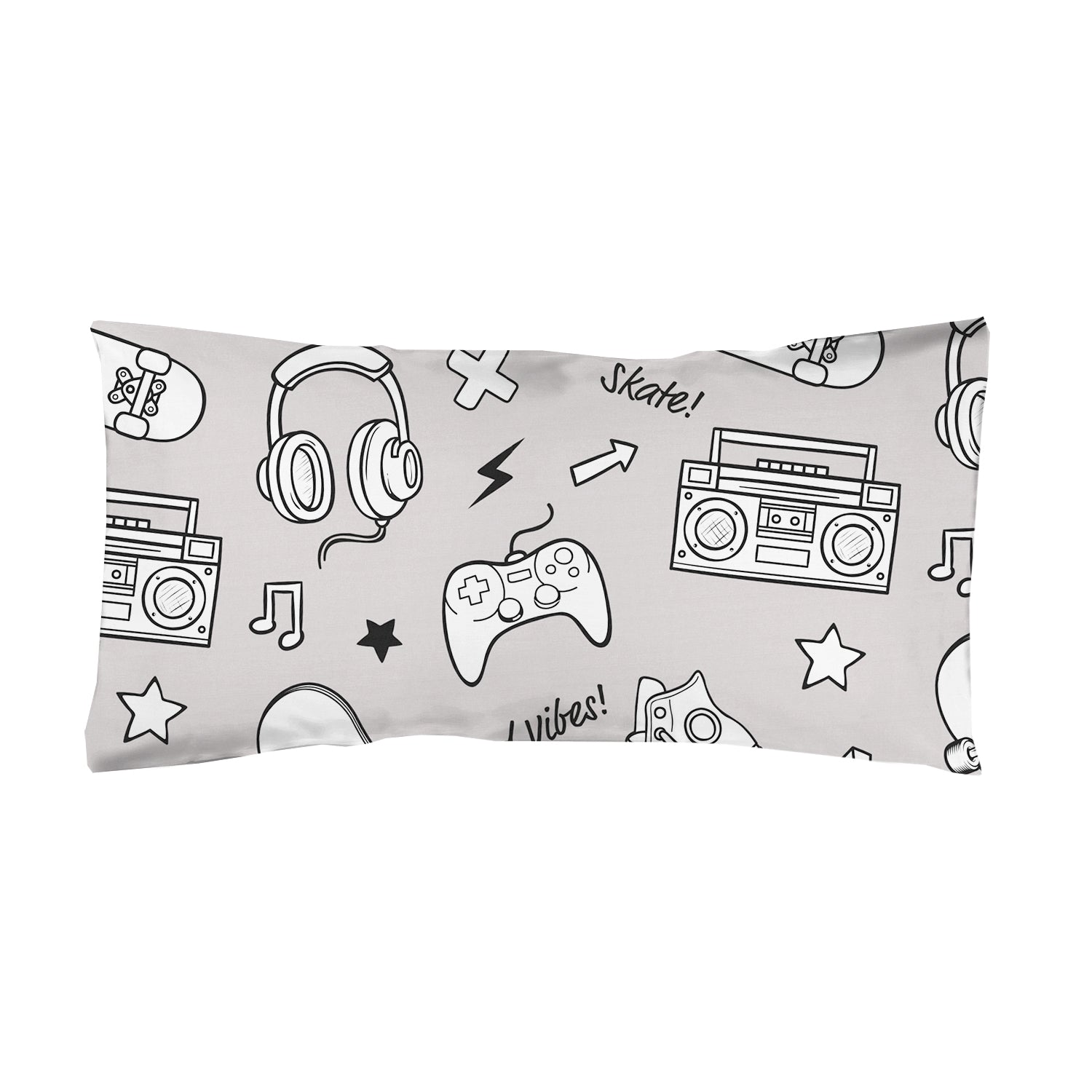 Funda almohada infantil estampada skates - cama150 (50x75 / set 2 fun