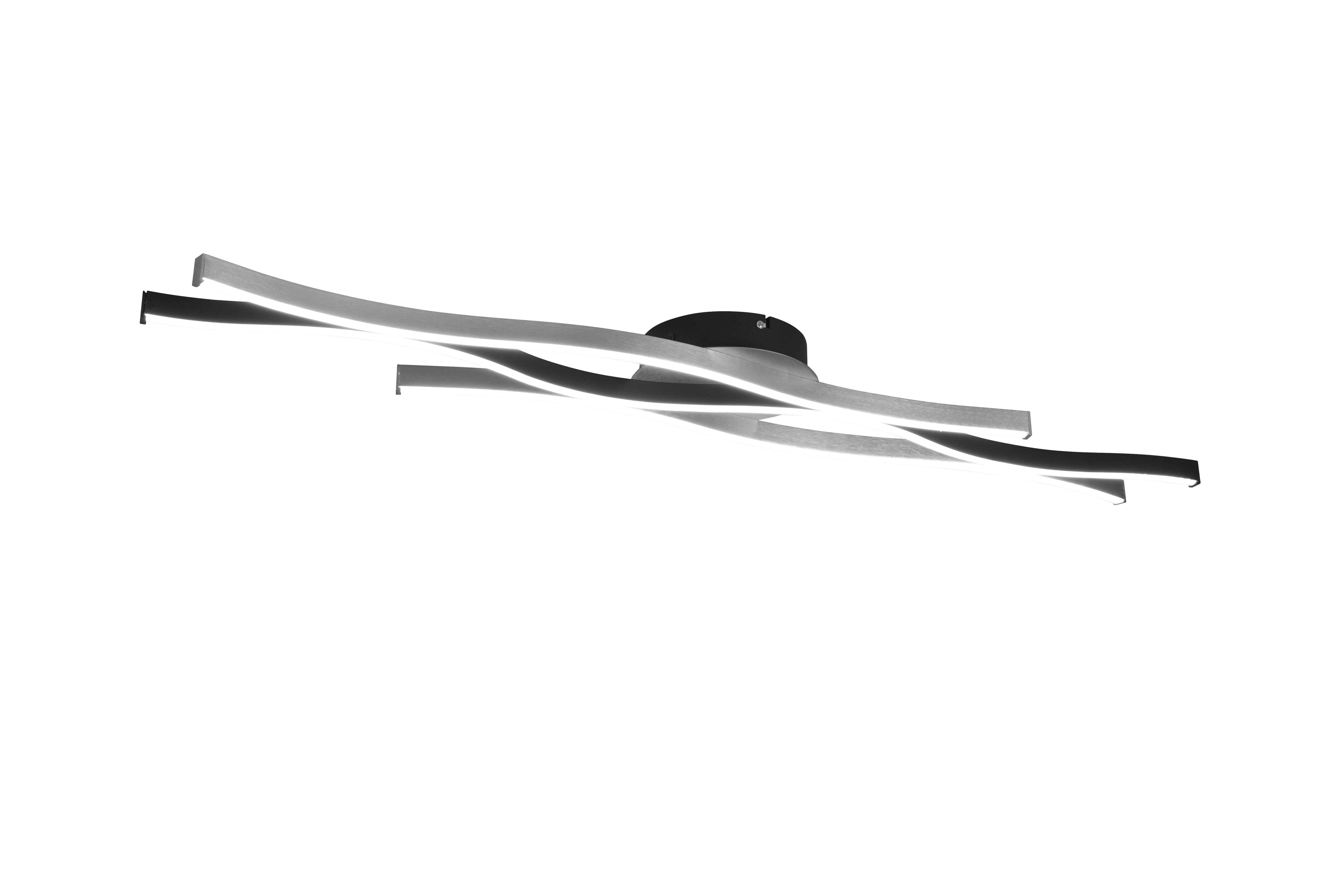 Lampa sufitowa LED BLAZE 35W Odcienie bieli 4300lm metal srebrno-czarna wym:7x107,5x18cm IP20 Trio