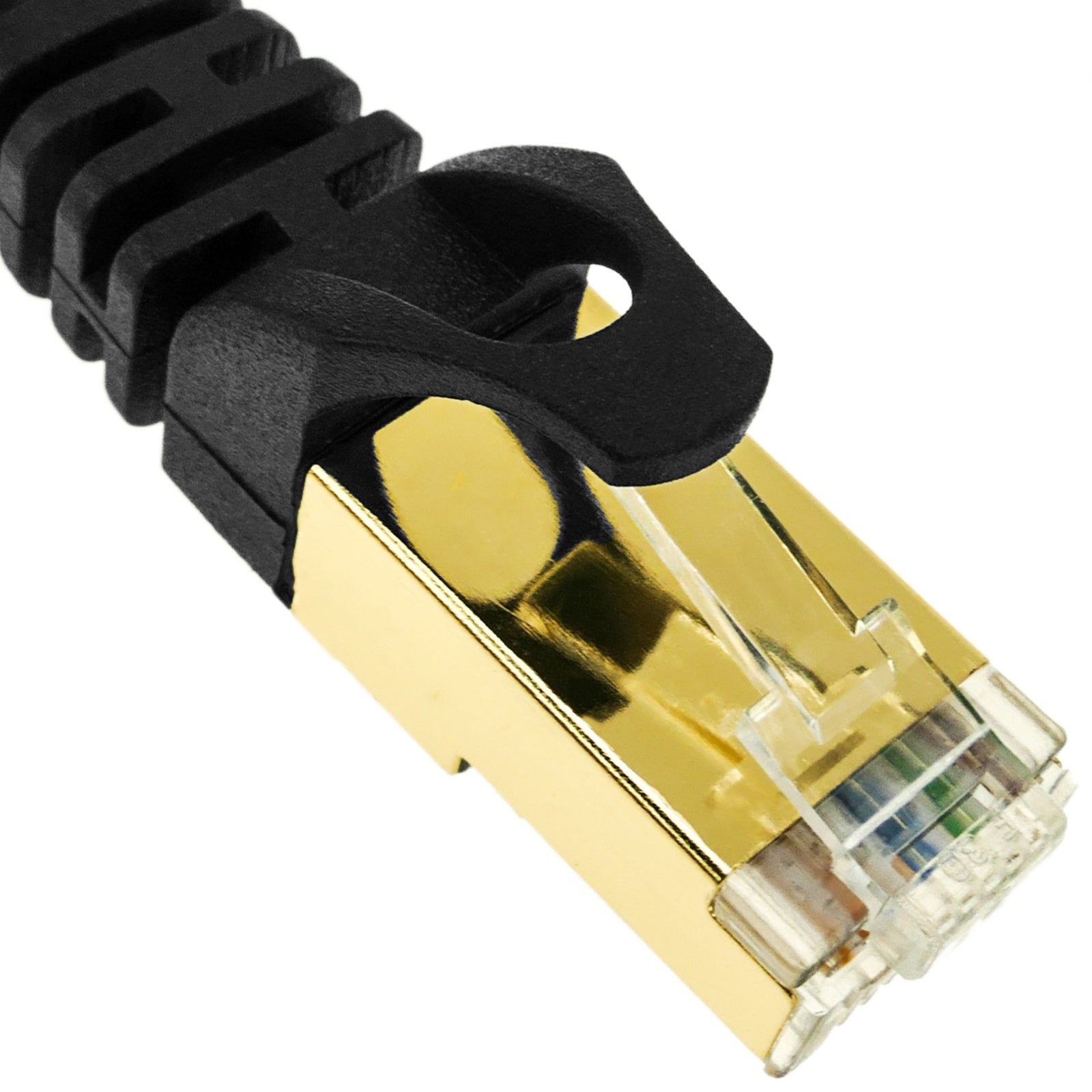 Câble réseau Ethernet type LAN SFTP RJ45 couleur noire 1 m - 5