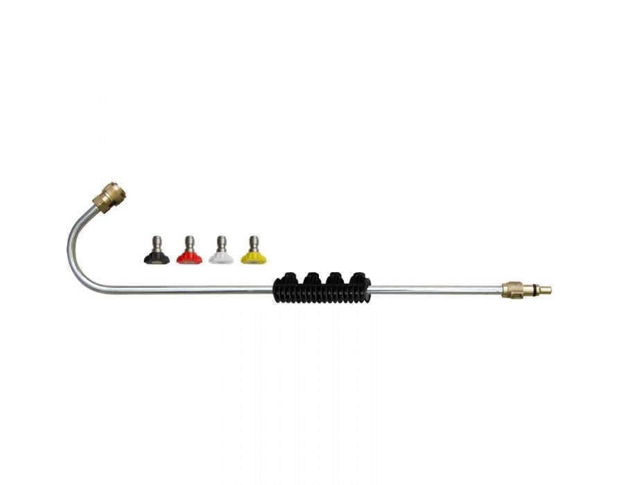 Lance en métal courbé avec 4 buses 50120445 Lavor | Leroy Merlin