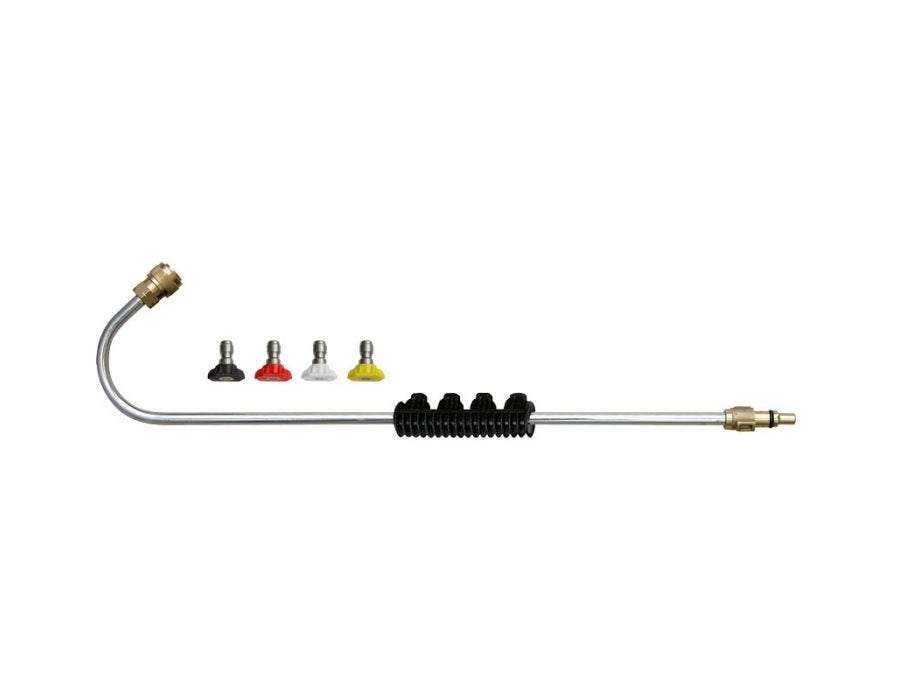 Lance en métal courbé avec 4 buses 50120445 Lavor | Leroy Merlin