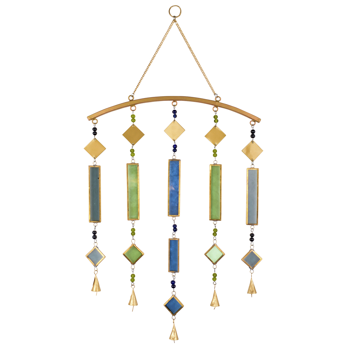 Origen home decor adorno movil rombos colgantes | colgante multicolor - 76x39x2cm