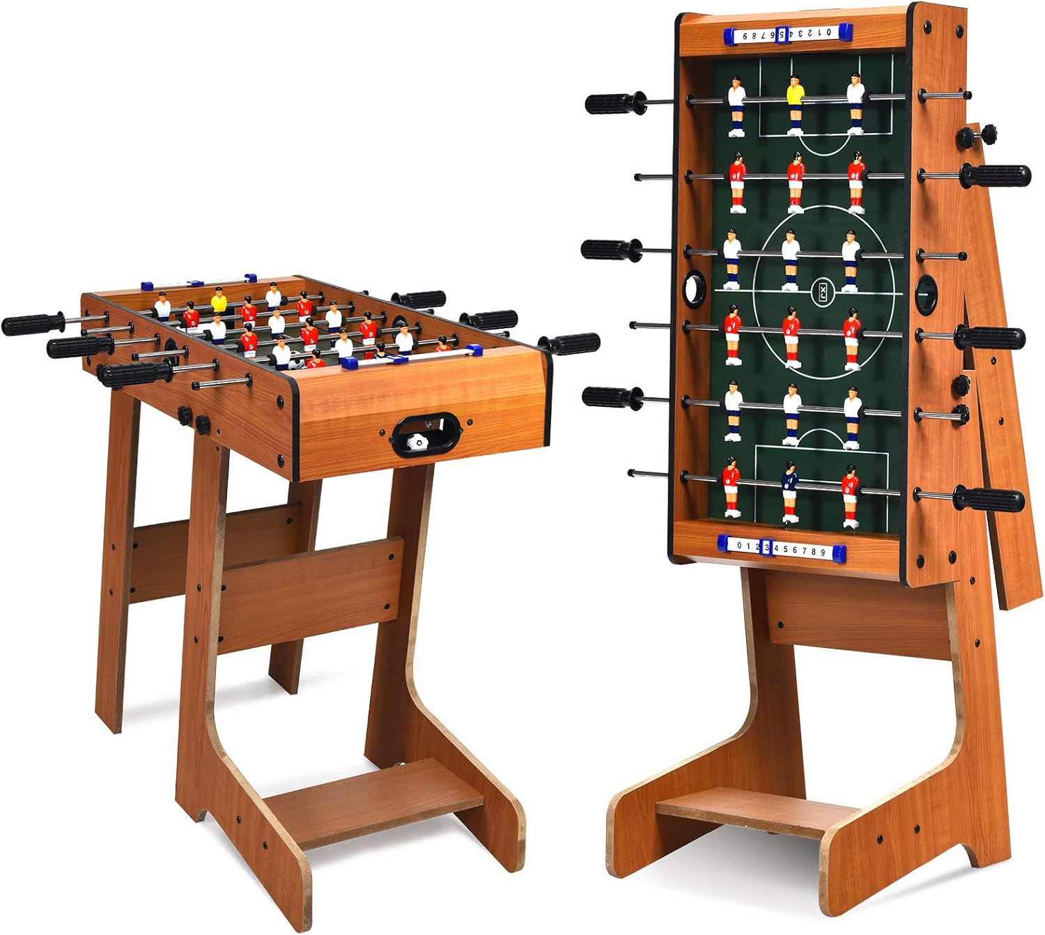 Calcio Balilla Pieghevole Happy Garden - 106.6x61x80.5 Cm - Foto 2