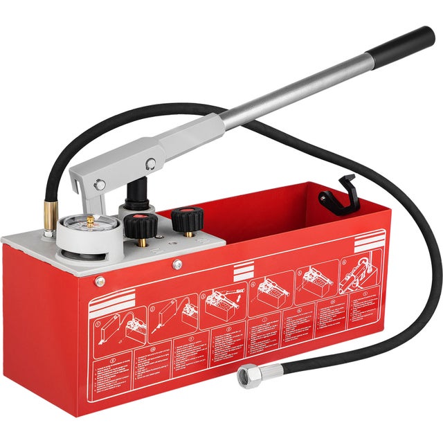 Pompe essai pression hydrostatique SucceBuy 60 bars/860 psi,réservoir 3,2 gallons,kit manuel manomètre 3 unités,connexion R 1/2