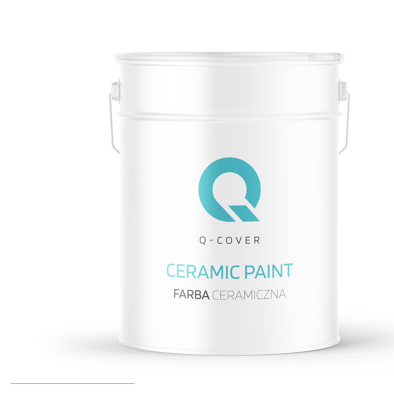Farba Ceramiczna Do Ścian i Sufitów Q-Cover Śnieżny biały Głęboki Mat 10L