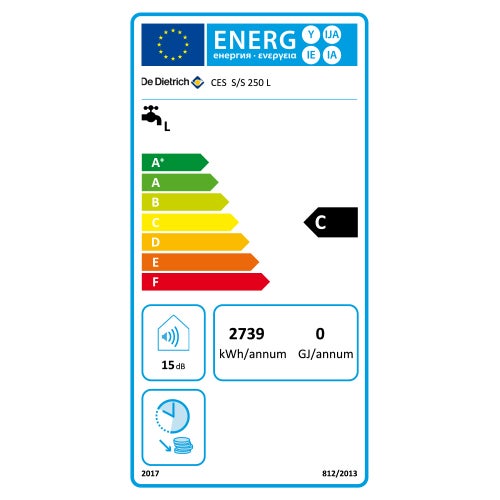 Chauffe eau électrique Vertical Sol De Dietrich Stéatite 250 L - 5