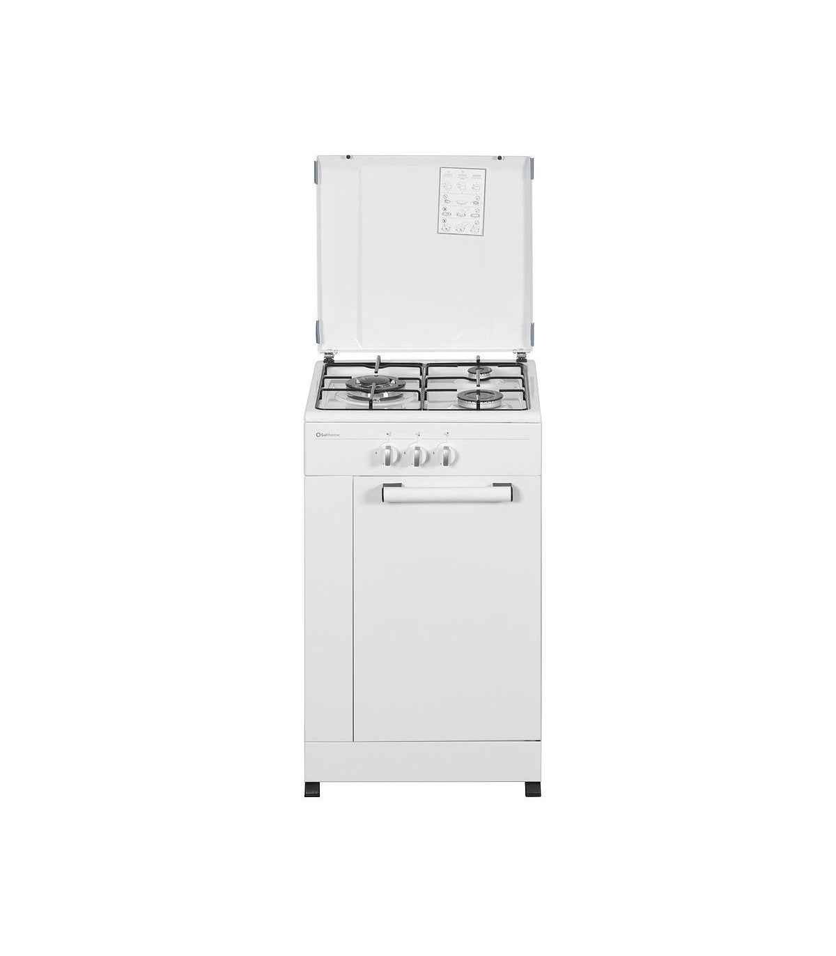 Solthermic Blanca Cocina Hornillo Gas Cpb50 4 Fuegos 50X50cm - Imagen 2